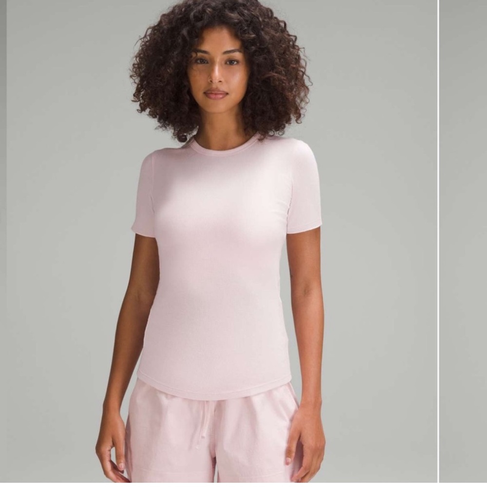 Women's Pink Short Sleeve Top